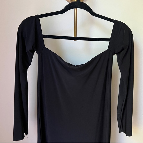 ZARA Long Sleeve Off-The-Shoulder Dress - Picture 3 of 6